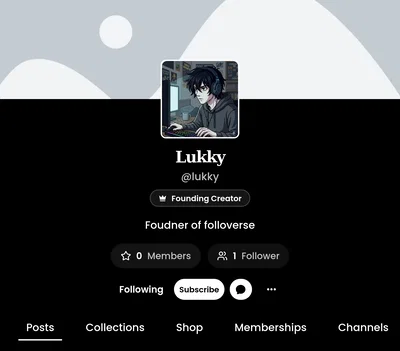 Dark profile theme
